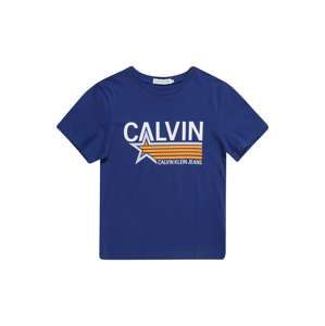 Calvin Klein Jeans Tričko 'CALVIN STAR'  modrá / oranžová / bílá