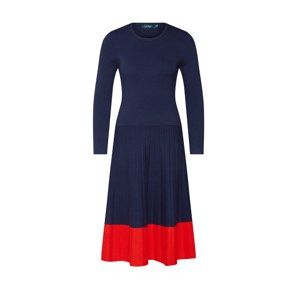 Lauren Ralph Lauren Šaty 'DENDRYA'  námořnická modř / oranžově červená