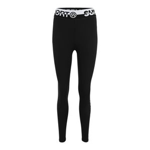 Superdry Sportovní kalhoty 'CORE'  černá / bílá