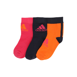 ADIDAS PERFORMANCE Sportovní ponožky  tmavě oranžová / tmavě růžová / námořnická modř