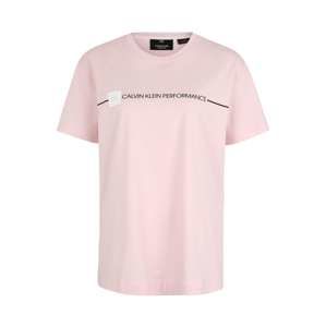 Calvin Klein Performance Funkční tričko 'LOGO SHORT SLEEVE TEE'  růžová