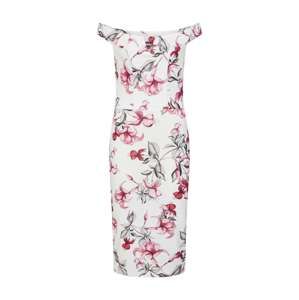 Missguided Pouzdrové šaty  růžová / bílá