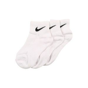 Nike Sportswear Ponožky 'Lightweight Quarter'  černá / bílá