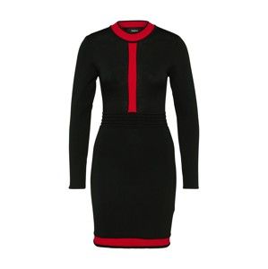 Tigha Úpletové šaty 'Loretta'  červená / černá