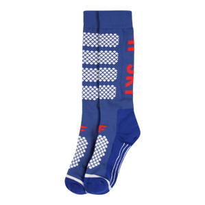 4F Sportovní ponožky  kobaltová modř / bílá / červená