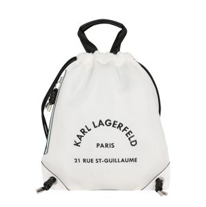 Karl Lagerfeld Batoh 'Rue St Guillaume'  smaragdová / bílá / černá