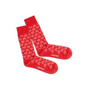 DillySocks Ponožky 'Heartful'  pink / červená