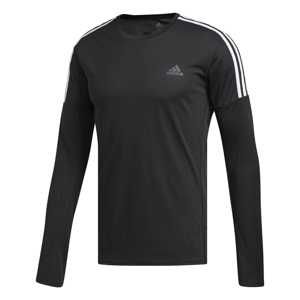 ADIDAS PERFORMANCE Funkční tričko 'Running 3-Streifen'  černá / bílá