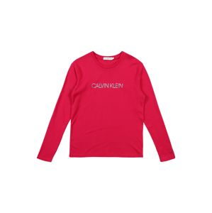 Calvin Klein Jeans Tričko 'LOGO FOIL PRINT LS T'  pink
