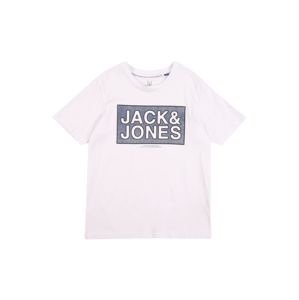 Jack & Jones Junior Tričko  bílá / chladná modrá
