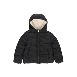 UNITED COLORS OF BENETTON Zimní bunda  černá / krémová
