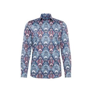 OLYMP Košile 'Level 5 City Print floral'  námořnická modř / červená