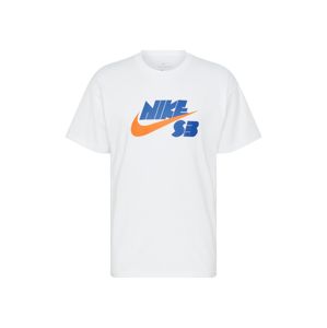 Nike SB Tričko  bílá / nebeská modř / oranžová