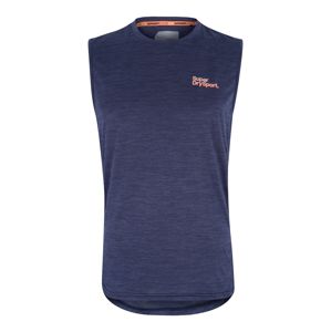 Superdry Funkční tričko 'ACTIVE LOOSE'  tmavě modrá / oranžová