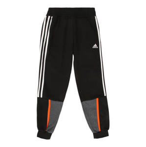 ADIDAS PERFORMANCE Sportovní kalhoty 'BOLD'  černá / bílá / tmavě šedá / oranžová