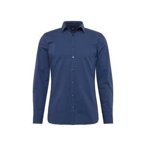 OLYMP Košile 'No. 6 Uni Mini Dot'  námořnická modř / bílá