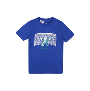 ADIDAS PERFORMANCE Funkční tričko  královská modrá / bílá / nefritová