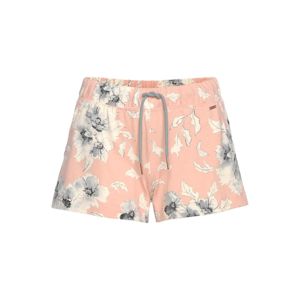 LASCANA Pyžamové kalhoty  světle šedá / růžová / přírodní bílá