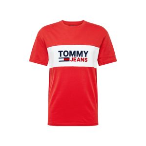 Tommy Jeans Tričko  modrá / bílá / krvavě červená