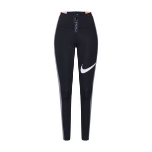 NIKE Sportovní kalhoty 'Nike Power'  bílá / šedá / černá / oranžová