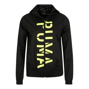 PUMA Sportovní bunda 'Be Bold Graphic Woven Jacket'  limetková / černá
