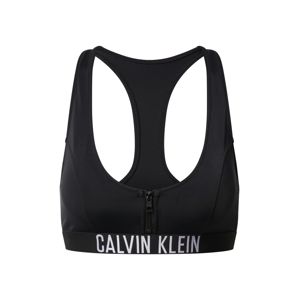 Calvin Klein Swimwear Horní díl plavek 'ZIP BRALETTE-RP'  černá