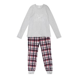 SANETTA Pyžamo 'Pyjama long '  šedý melír / růžová