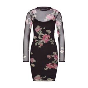 NEW LOOK Šaty  růžová / černá
