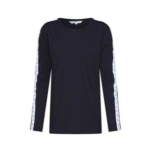 Calvin Klein Jeans Tričko 'MONOGRAM TAPE STRAIGHT LS TEE'  černá