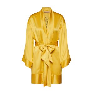 Hunkemöller Župan 'Kimono Satin Flower'  žlutá