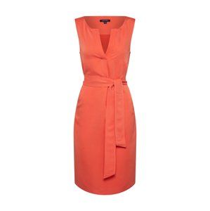 COMMA Pouzdrové šaty  tmavě oranžová
