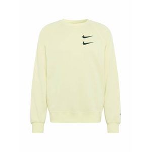 Nike Sportswear Mikina  světle žlutá / černá / modrá