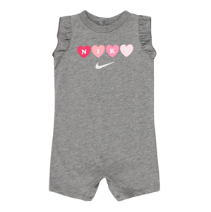 Nike Sportswear Overal  šedá / pink / světle růžová / bílá