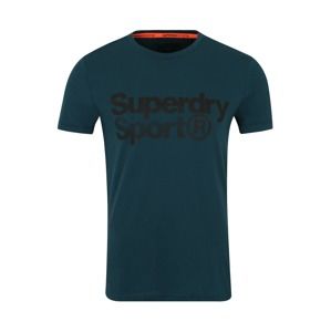 Superdry Funkční tričko  petrolejová