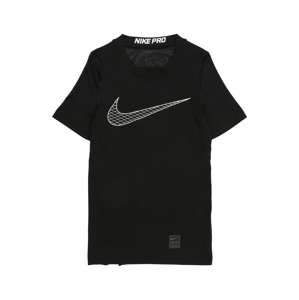 NIKE Funkční tričko 'Boys' Nike Pro Top'  černá / bílá