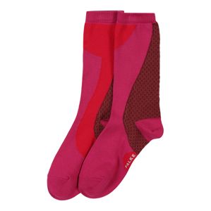 FALKE Ponožky 'Grafic Jam SO'  oranžově červená / pitaya / lilek