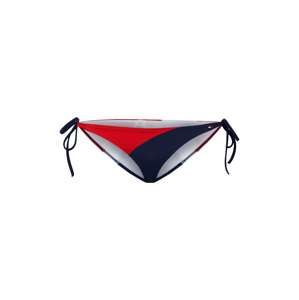 Tommy Hilfiger Underwear Spodní díl plavek 'SIDE TIE BIKINI'  námořnická modř / červená / bílá