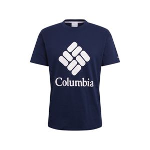 COLUMBIA Tričko  bílá / námořnická modř