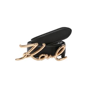 Karl Lagerfeld Opasek 'signature'  zlatá / černá