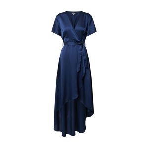 Missguided Koktejlové šaty 'HIGH LOW WRAP MIDI DRESS SS'  tmavě modrá