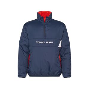 Tommy Jeans Přechodná bunda  červená / námořnická modř / bílá