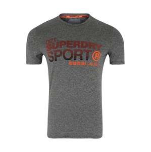 Superdry Funkční tričko 'ACTIVE GRAPHIC'  šedá / oranžově červená