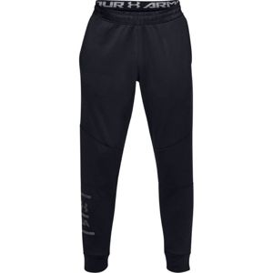 UNDER ARMOUR Sportovní kalhoty 'Mk1 Terry'  černá / tmavě šedá
