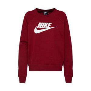 Nike Sportswear Mikina 'Essntl'  červená / bílá