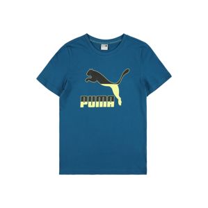 PUMA Funkční tričko  nebeská modř / světle žlutá / černá