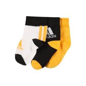 ADIDAS PERFORMANCE Sportovní ponožky  bílá / žlutá / černá