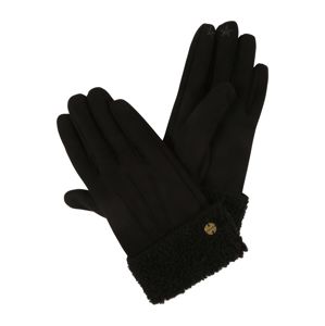 ESPRIT Prstové rukavice 'Teddy'  černá