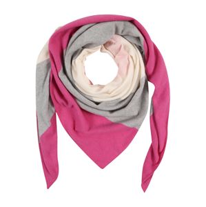 Zwillingsherz Šátek  krémová / šedá / pink
