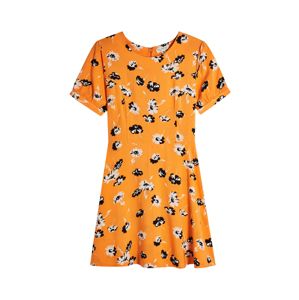 Miss Selfridge Šaty 'PRINTED TEA DRESS'  mix barev / oranžová