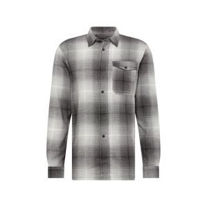 JACK & JONES Košile  šedý melír / černá / bílá